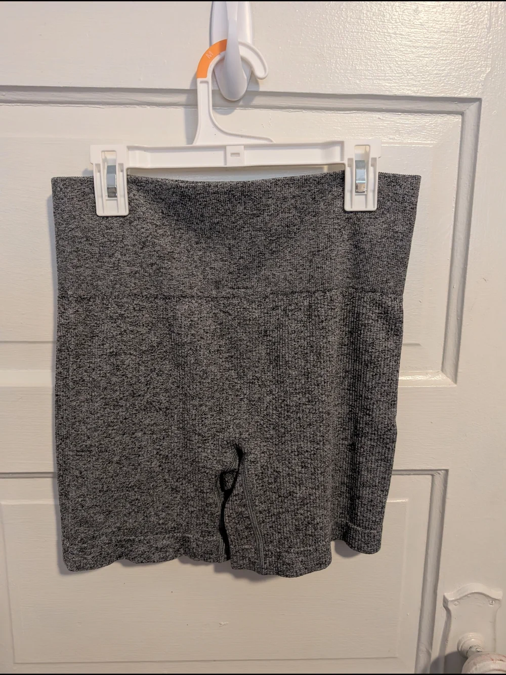 Colsie Heather Grey High-Waist Seamless Athletic Biker Shorts Stretch Athleisure